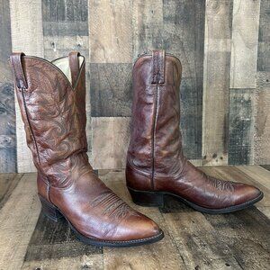 Dan Post 16782 Vintage Brown Western Cowboy Boots Mens 13 D